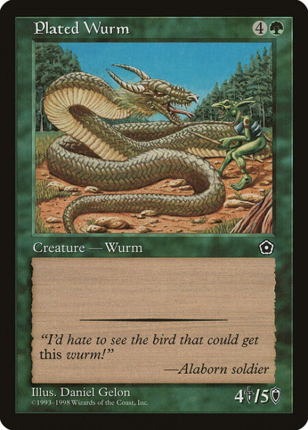 Plated Wurm -