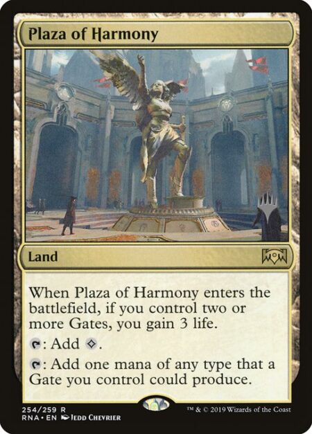 Plaza of Harmony - When Plaza of Harmony enters the battlefield