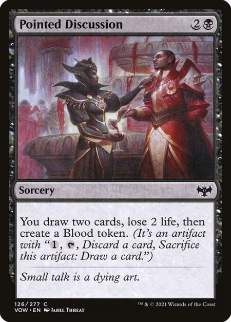 Pointed Discussion - You draw two cards