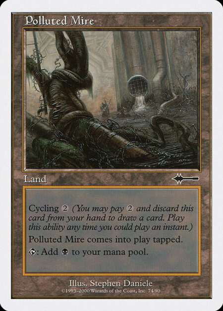 Polluted Mire - Polluted Mire enters tapped.