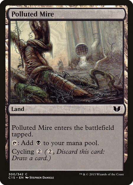 Polluted Mire - Polluted Mire enters tapped.