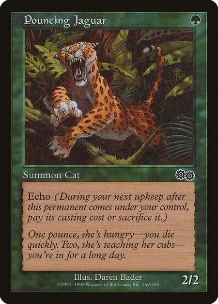 Pouncing Jaguar - Echo {G} (At the beginning of your upkeep