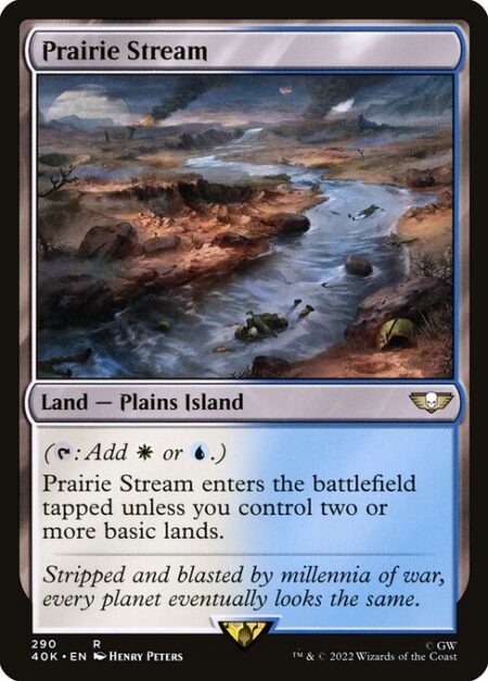 Prairie Stream - ({T}: Add {W} or {U}.)