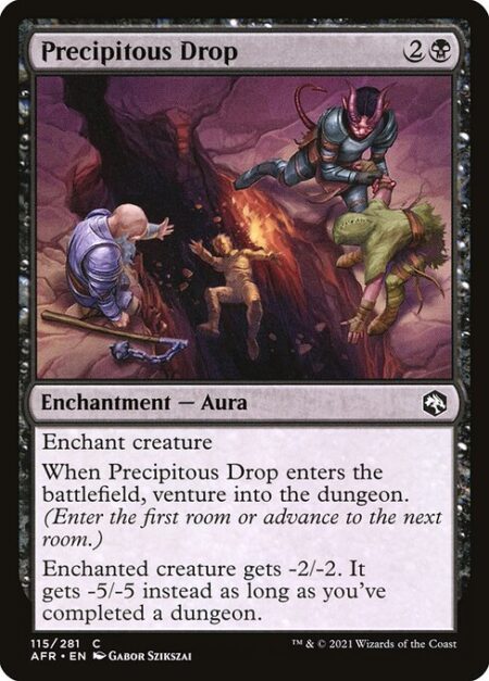 Precipitous Drop - Enchant creature