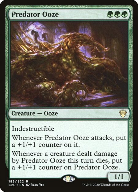 Predator Ooze - Indestructible (Damage and effects that say "destroy" don't destroy this creature.)