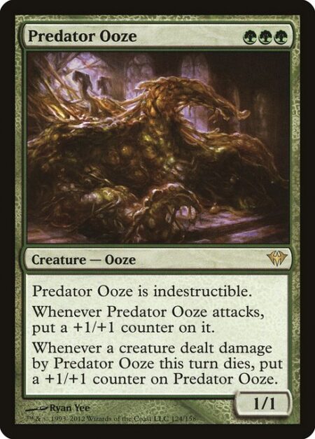 Predator Ooze - Indestructible (Damage and effects that say "destroy" don't destroy this creature.)