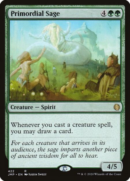 Primordial Sage - Whenever you cast a creature spell