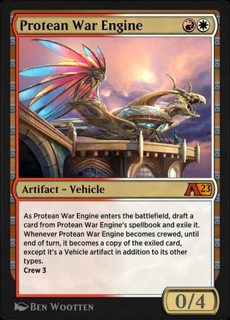 Protean War Engine - As Protean War Engine enters the battlefield