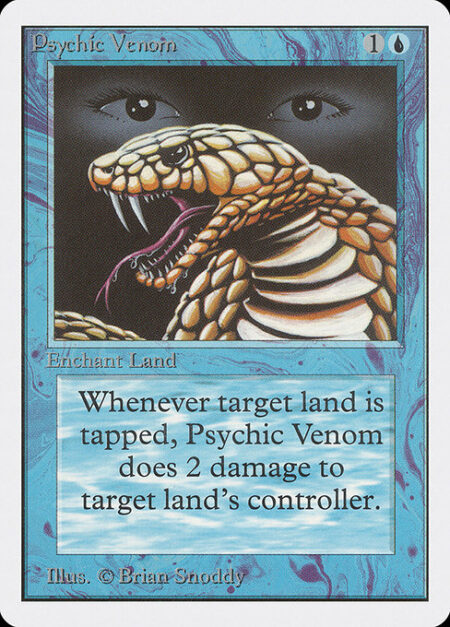 Psychic Venom - Enchant land