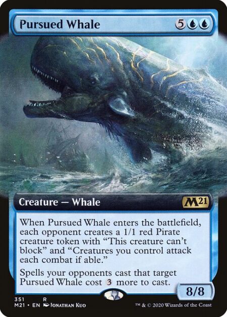 Pursued Whale - When Pursued Whale enters the battlefield