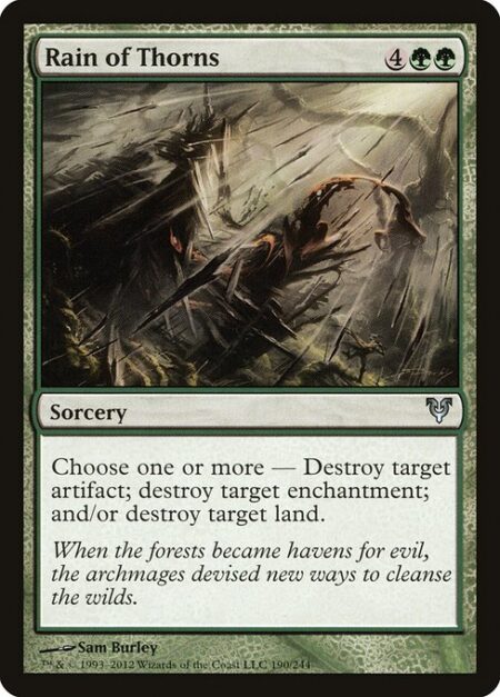 Rain of Thorns - Choose one or more —