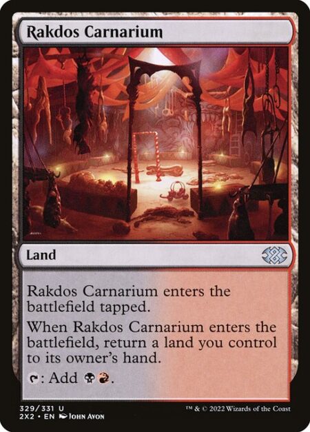 Rakdos Carnarium - Rakdos Carnarium enters the battlefield tapped.