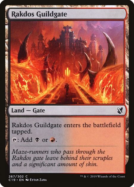 Rakdos Guildgate - Rakdos Guildgate enters the battlefield tapped.