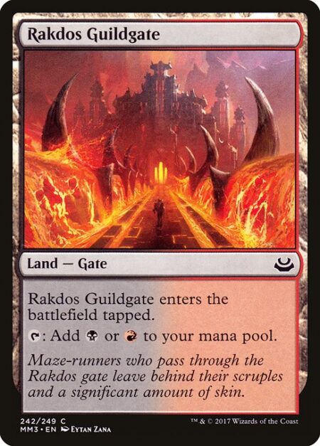 Rakdos Guildgate - Rakdos Guildgate enters the battlefield tapped.