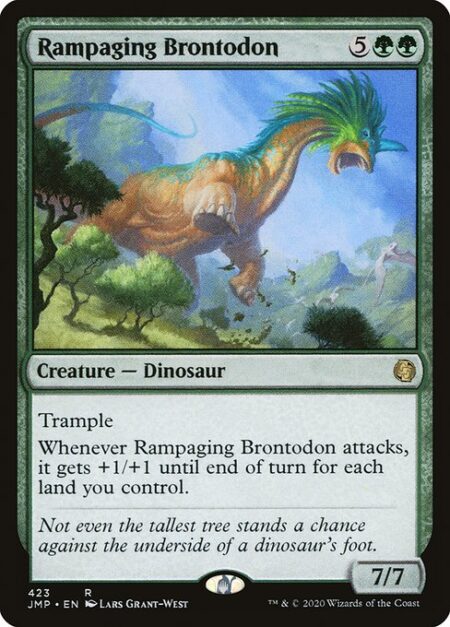 Rampaging Brontodon - Trample