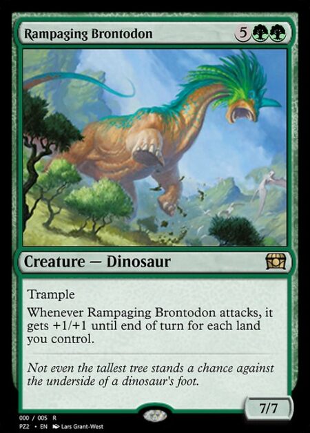 Rampaging Brontodon - Trample