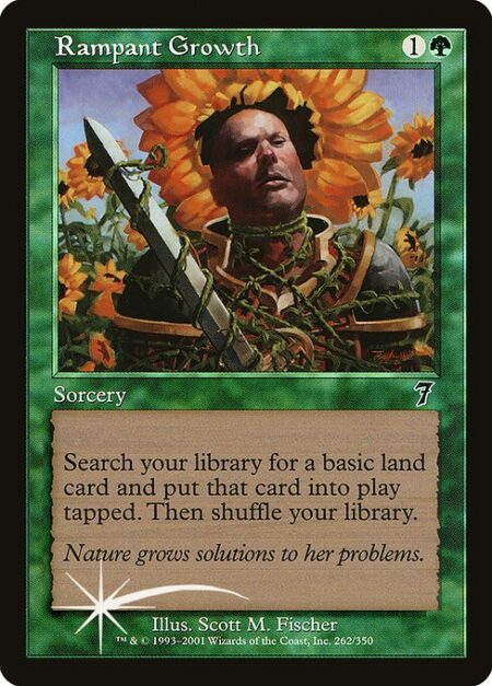 Rampant Growth - Search your library for a basic land card