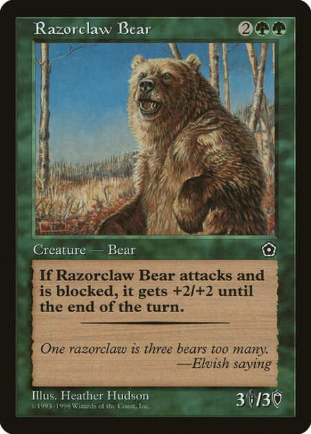 Razorclaw Bear - Whenever Razorclaw Bear becomes blocked