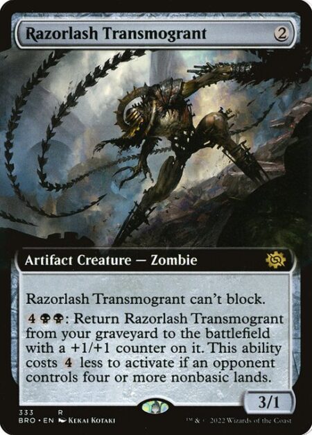 Razorlash Transmogrant - Razorlash Transmogrant can't block.