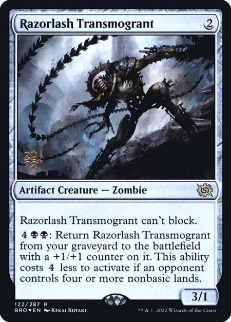 Razorlash Transmogrant - Razorlash Transmogrant can't block.