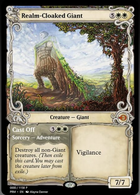 Realm-Cloaked Giant // Cast Off -