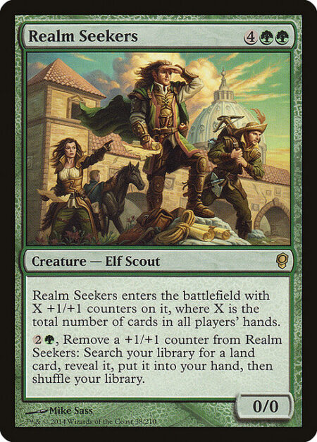 Realm Seekers - Realm Seekers enters with X +1/+1 counters on it