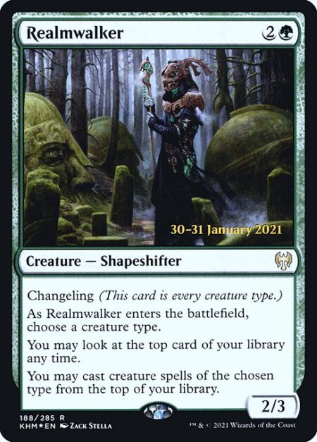 Realmwalker - Changeling (This card is every creature type.)