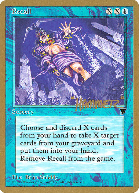 Recall - Discard X cards