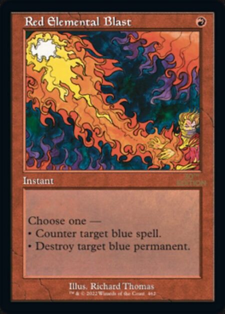 Red Elemental Blast - Choose one —