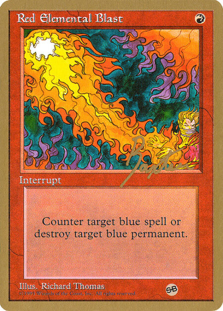 Red Elemental Blast - Choose one —