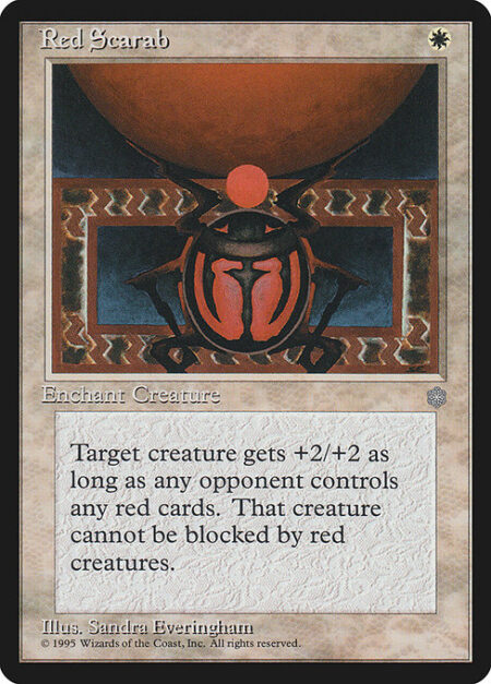 Red Scarab - Enchant creature