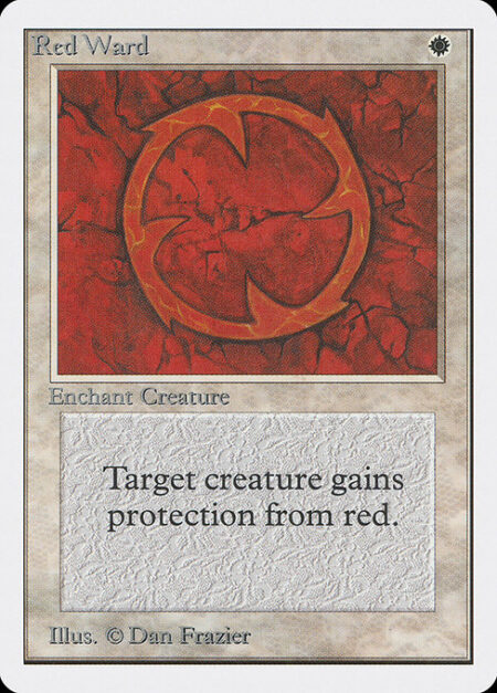 Red Ward - Enchant creature