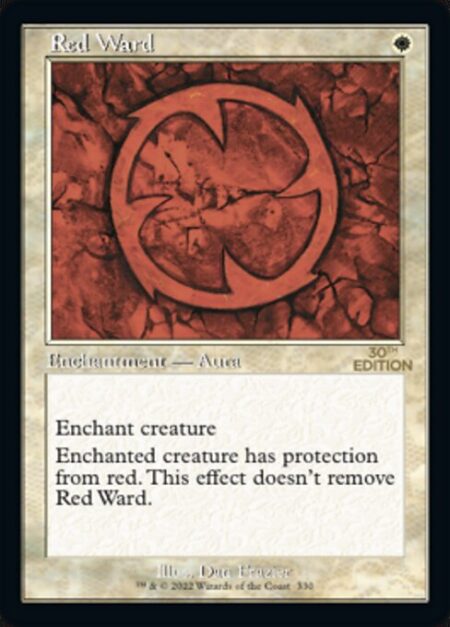 Red Ward - Enchant creature