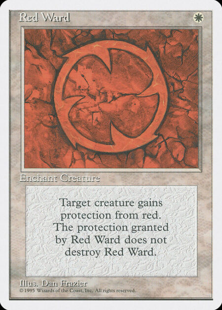 Red Ward - Enchant creature