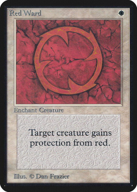 Red Ward - Enchant creature