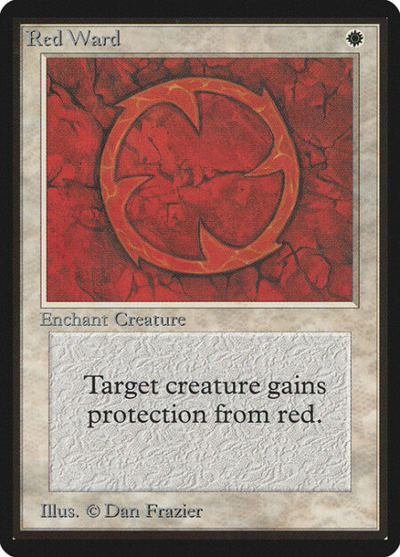 Red Ward - Enchant creature