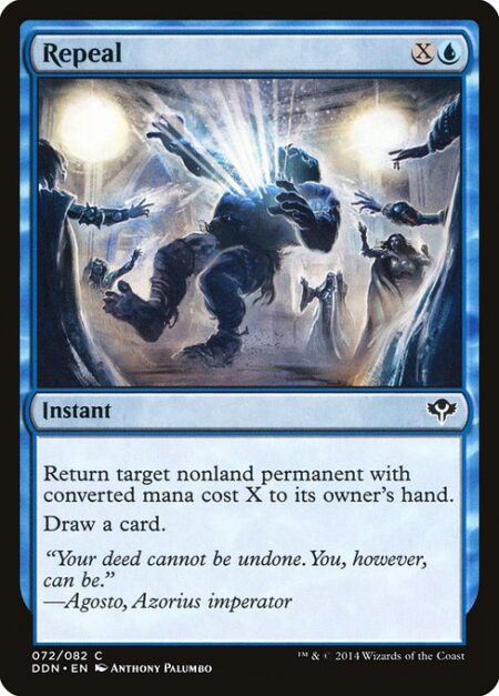 Repeal - Return target nonland permanent with mana value X to its owner's hand.