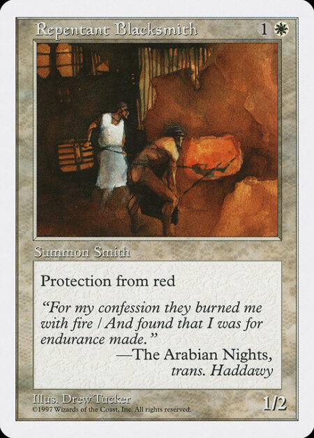 Repentant Blacksmith - Protection from red