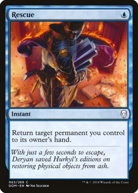 Rescue - Return target permanent you control to its owner's hand.