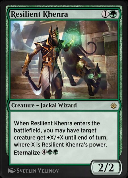 Resilient Khenra - When Resilient Khenra enters the battlefield