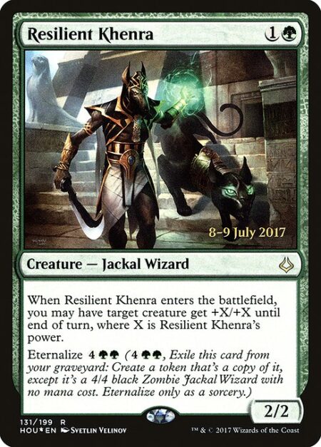 Resilient Khenra - When Resilient Khenra enters the battlefield