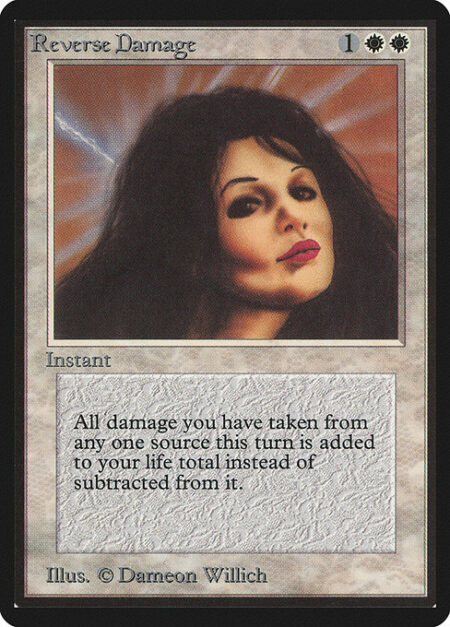 Reverse Damage - The next time a source of your choice would deal damage to you this turn