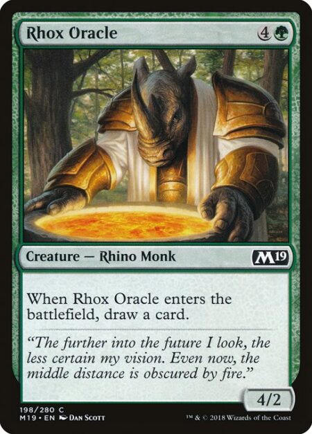 Rhox Oracle - When Rhox Oracle enters the battlefield