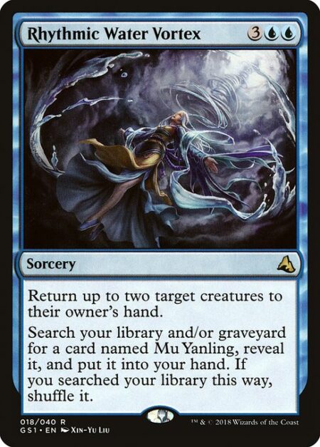 Rhythmic Water Vortex - Return up to two target creatures to their owner's hand.