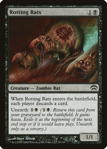 Rotting Rats - When Rotting Rats enters the battlefield