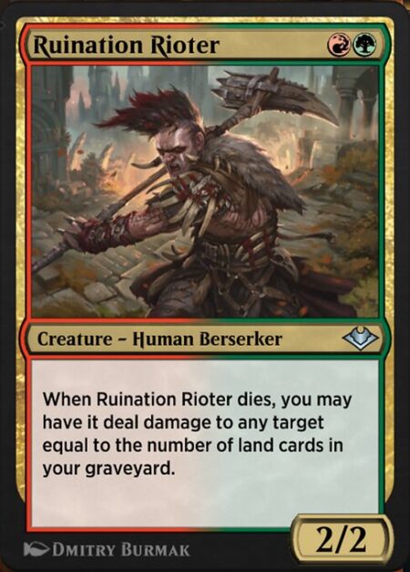 Ruination Rioter - When Ruination Rioter dies