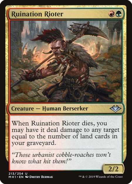 Ruination Rioter - When Ruination Rioter dies