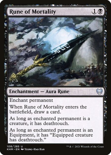Rune of Mortality - Enchant permanent