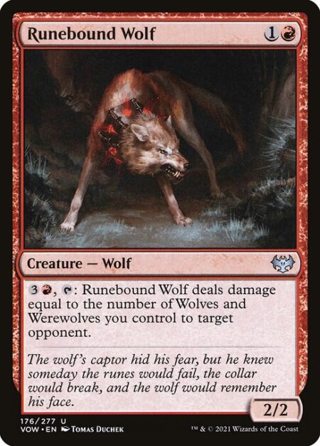 Runebound Wolf - {3}{R}