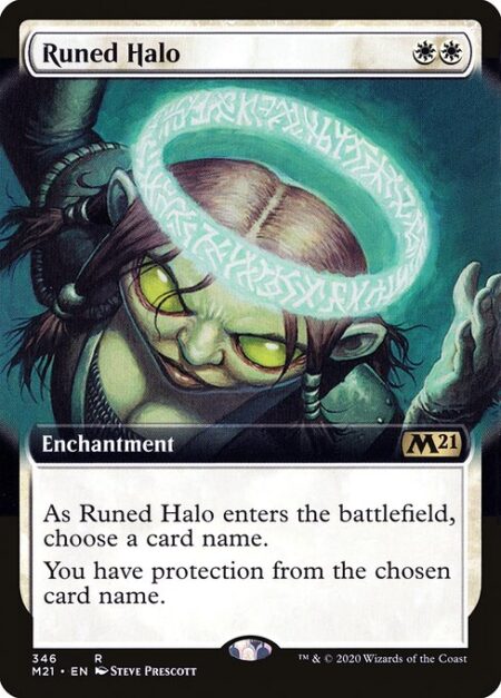 Runed Halo - As Runed Halo enters the battlefield